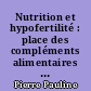 Nutrition et hypofertilité : place des compléments alimentaires et rôles du pharmacien