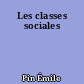 Les classes sociales