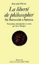 La liberté de philosopher : de Maïonide à Spinoza