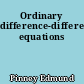 Ordinary difference-differential equations