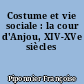 Costume et vie sociale : la cour d'Anjou, XIV-XVe siècles
