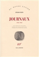 Journaux : 1950-1962