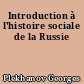 Introduction à l'histoire sociale de la Russie