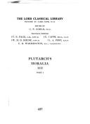 Plutarch's Moralia : XIII : Part I : 999 C-1032 F : in seventeen volumes