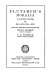 Plutarch's Moralia : in sixteen volumes : XI : 854 E-874 C, 911 C-919 F
