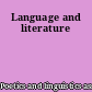 Language and literature