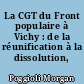 La CGT du Front populaire à Vichy : de la réunification à la dissolution, 1934-1940