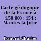 Carte géologique de la France à 1/50 000 : 151 : Mantes-la-Jolie