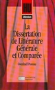 La dissertation de littérature générale et comparée