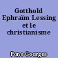 Gotthold Ephraïm Lessing et le christianisme