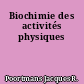 Biochimie des activités physiques
