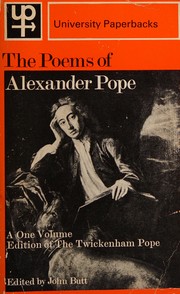 The Poems of Alexander Pope : a one-volume edition of the Twickenham text with selected annotations
