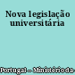 Nova legislação universitária