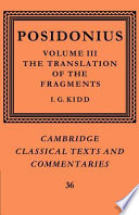 Posidonius : III : The translation of the fragments