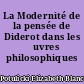 La Modernité de la pensée de Diderot dans les œuvres philosophiques
