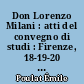 Don Lorenzo Milani : atti del convegno di studi : Firenze, 18-19-20 aprile 1980
