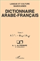 Dictionnaire arabe-français : 1 : A-B