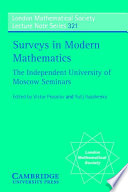 Surveys in modern mathematics