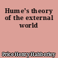 Hume's theory of the external world