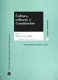 Cultura, culturas y constitucion : Premio "Nicolas Perez Serrano", 1989