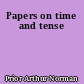 Papers on time and tense