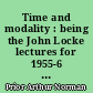 Time and modality : being the John Locke lectures for 1955-6 delivered in the University of Oxford