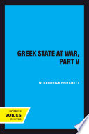 The Greek state at war : Part V