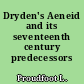 Dryden's Aeneid and its seventeenth century predecessors