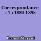 Correspondance : 1 : 1880-1895