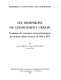 Les Dimensions du changement urbain : évolution des structures socio-économiques du système urbain français de 1954 à 1975