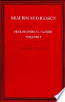 Philosophical papers : Volume 3 : Realism and reason