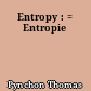 Entropy : = Entropie