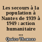 Les secours à la population à Nantes de 1939 à 1949 : action humanitaire ou action sociale?