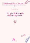 Principios de fonología y fonética españolas