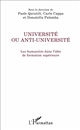 Université ou anti-université : les humanités dans l'idée de formation supérieure