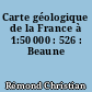 Carte géologique de la France à 1:50 000 : 526 : Beaune
