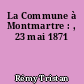La Commune à Montmartre : , 23 mai 1871