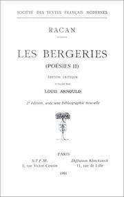 Les Bergeries : (poésies II)
