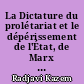 La Dictature du prolétariat et le dépérissement de l'État, de Marx à Lénine
