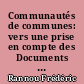 Communautés de communes: vers une prise en compte des Documents d'Urbanisme : application à la communauté de communes du Pays Léonard (Finistère)