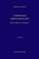 L'	héritage aristotélicien : textes inédits de l'Antiquité