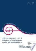 Differential geometry, calculus of variations, and their applications