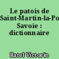 Le patois de Saint-Martin-la-Porte, Savoie : dictionnaire