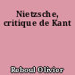 Nietzsche, critique de Kant