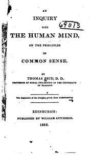 An 	inquiry into the human mind