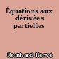 Équations aux dérivées partielles