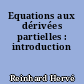 Equations aux dérivées partielles : introduction