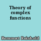 Theory of complex functions