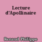Lecture d'Apollinaire