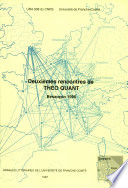 Deuxièmes rencontres de Théo Quant, Besançon, 4-5 octobre 1995
